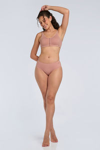 Amante Non Padded Non Wired Cotton Daily Support Bra - Cameo Brown — thumbnail 5
